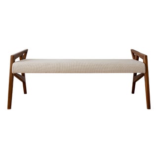 Mid-Century Modern Italian Bench in the style of Gio Ponti, 1960s For Sale