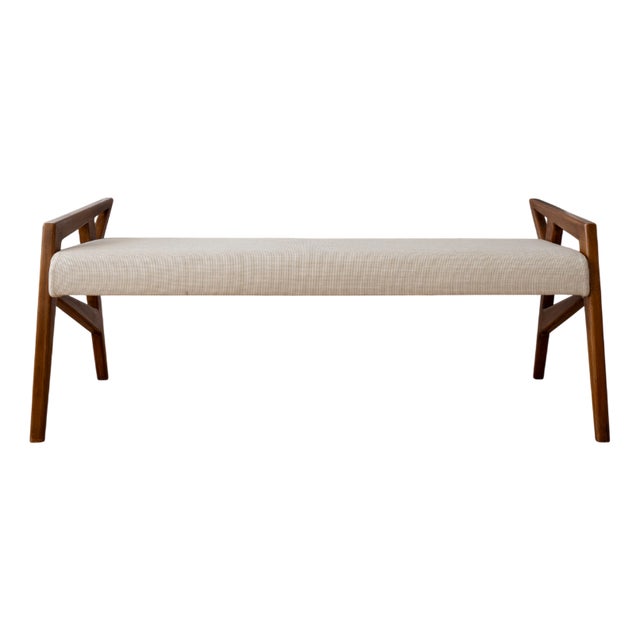 Mid-Century Modern Italian Bench in the style of Gio Ponti, 1960s For Sale