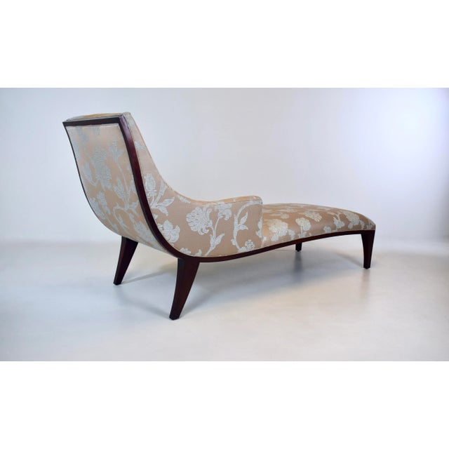 Stickley Brothers Neoclassical Chaise Lounge, Mahogany Upholstery, Usa For Sale - Image 11 of 12