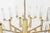 Vintage Italian Brass and Crystal Chandelier, 1970s For Sale - Image 4 of 9