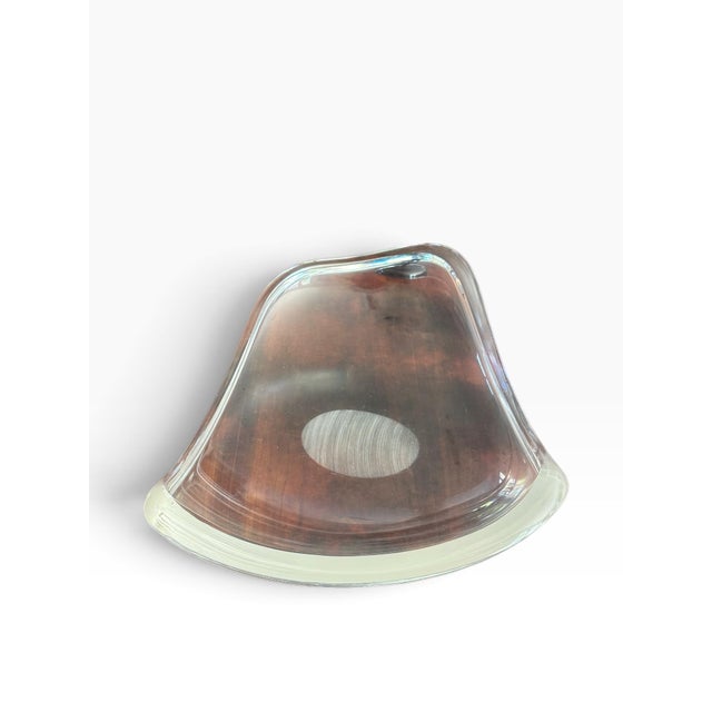 Transparent 1970s Extra Large Ritts Astrolite Biomorphic Bowl For Sale - Image 8 of 12