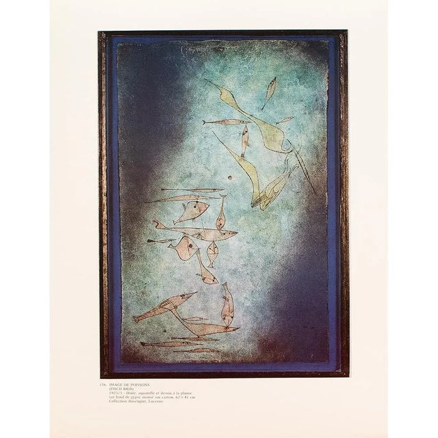 An excellent full-color print after painting "Fish Image" by Paul Klee. Published by New French Editions in France in...