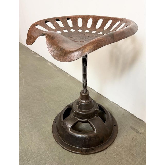 Vintage Industrial Swivel Chair, 1950s For Sale - Image 11 of 18