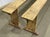 Early 20th Century Poplar Farmhouse Benches, Set of 2 For Sale - Image 4 of 6
