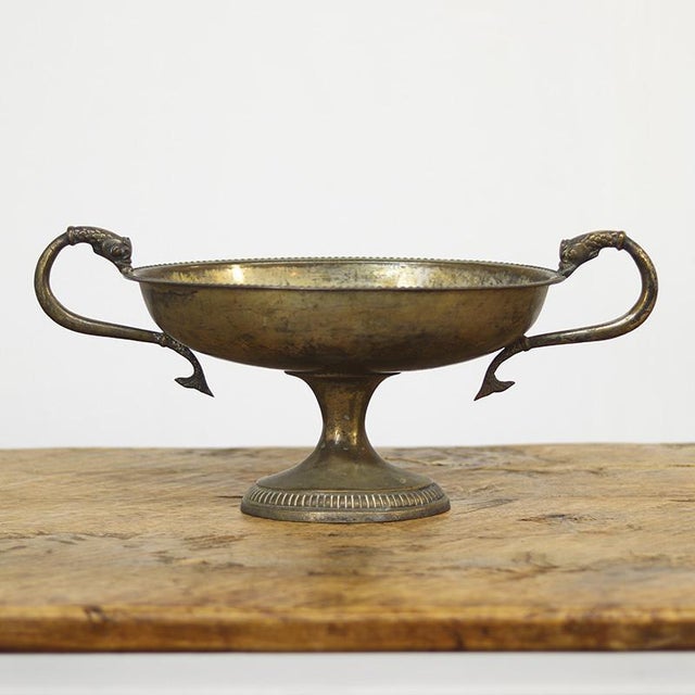 19th Century Italian Silver-Plated and Weathered Serving Dish / Bowl For Sale - Image 6 of 9