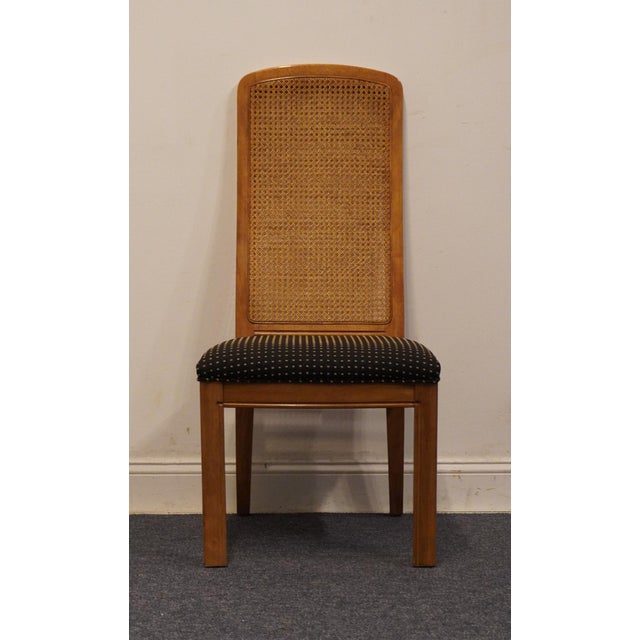 Contemporary Bernhardt Furniture Contemporary Modern Cane Back Dining Side Chair 275-52 For Sale - Image 3 of 11