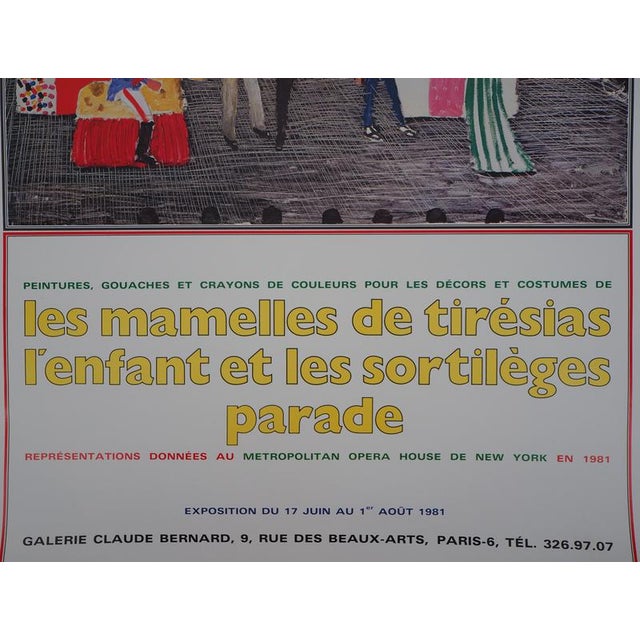 Paper David Hockney at Galerie Claude Bernard in Paris Poster, 1981 For Sale - Image 7 of 8