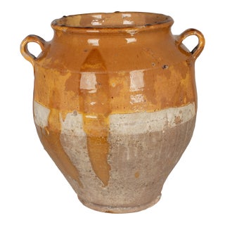 19th Century French Terracotta Confit Pot For Sale