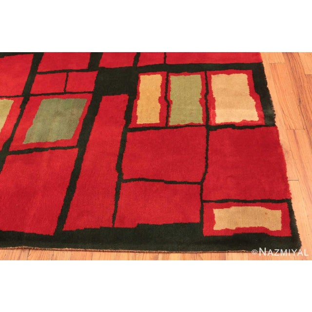 Art Deco Nazmiyal Collection Vintage Art Deco Wilton Rug For Sale - Image 3 of 6