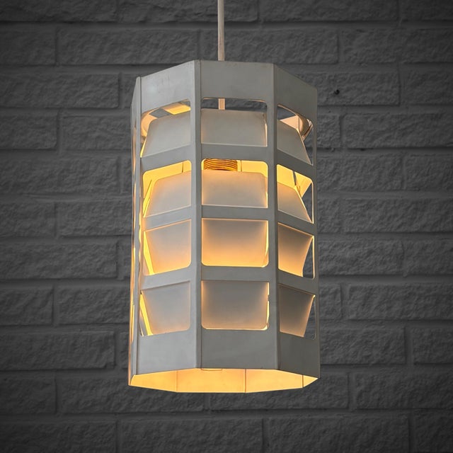 Danish mid-century modern pendant lamp, model 16518 “Lyskruv”, designed in 1967 by Poul Gernes for the Danish lighting...