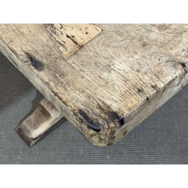 Antique Monastery Table in Raw Oak, 1800s For Sale - Image 12 of 18