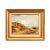 19th Century French 19th Century Framed Oil On Panel Painting Depicting a Village by the Sea For Sale - Image 5 of 12