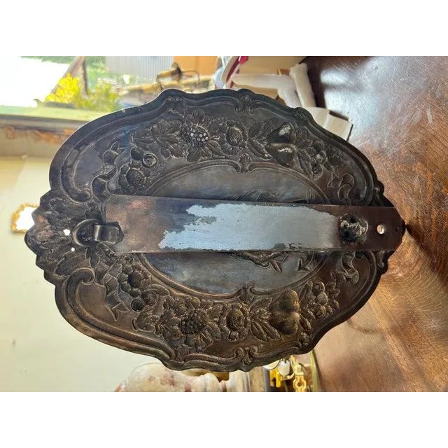 English Pair of 19th C. English Silvered Sconces For Sale - Image 3 of 12