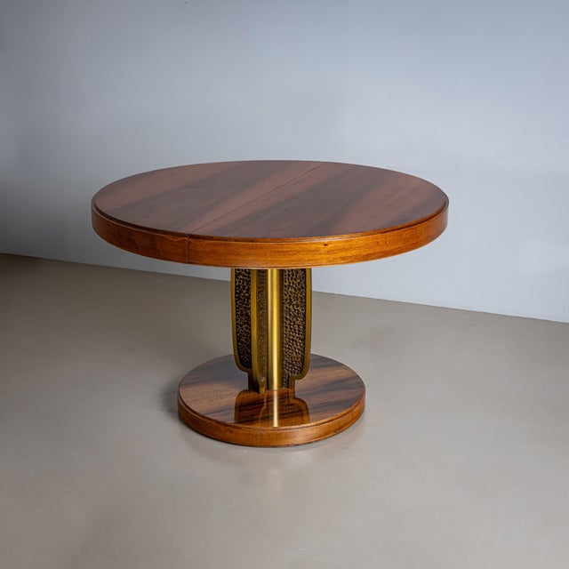 Late-20th Century Extendable Table in the style of Luciano Frigerio, Italy For Sale In New York - Image 6 of 9