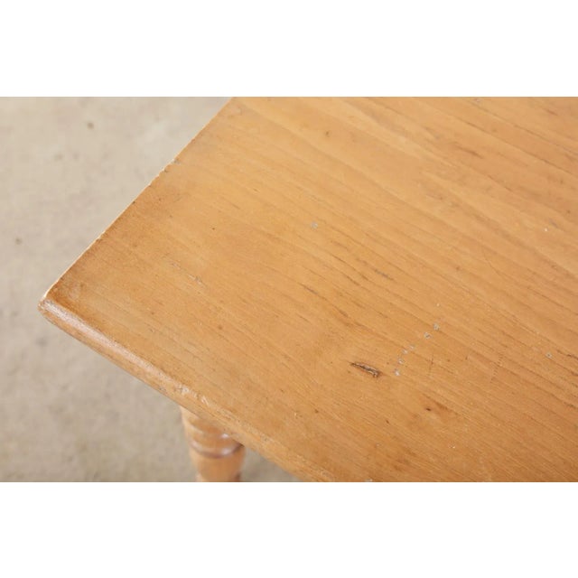 Wood 19th Century Country French Fruitwood Farmhouse Console Table For Sale - Image 7 of 13