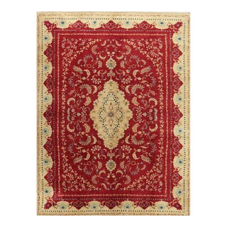 1960s Old Persian Kashan Masterpiece Rug 10’8″ X 14’4″ For Sale