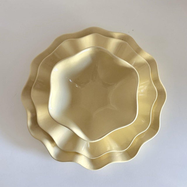 A wonderfully rare dinner set designed by Georges Mathieu for Jacques Molin pottery, often marked Charolles or ‘Molin...