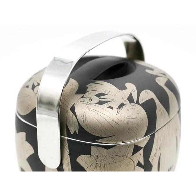 Metal German Suomi Ice Bucket by Hap Grieshaber & Timo Sarpaneva for Rosenthal Studio-Line, 1970s For Sale - Image 7 of 14