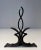 Black Wrought Iron Andirons by Raymond Subes - A Pair For Sale - Image 8 of 13