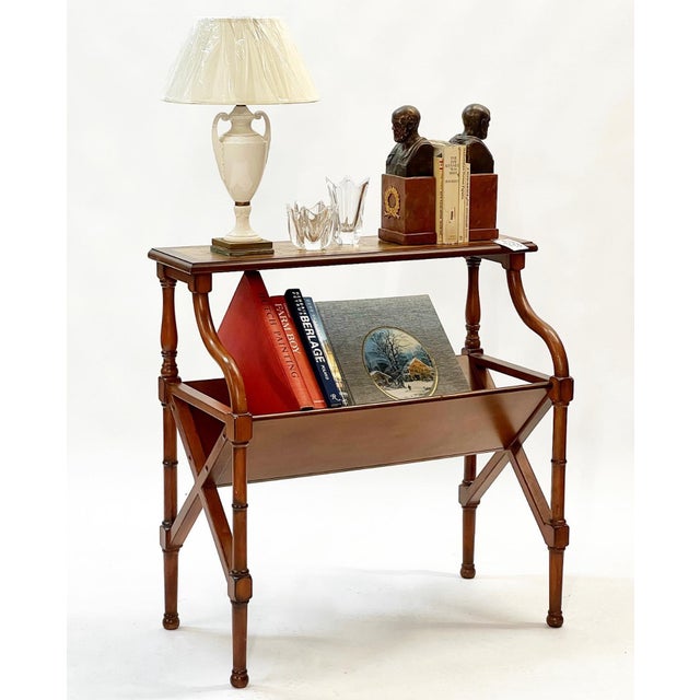 1990s Vintage Bamboo Form 90's Reproduction Book Trough For Sale - Image 5 of 7