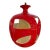 1970s Mid-Century Modern Candy Red "Apple" Pendant Light For Sale
