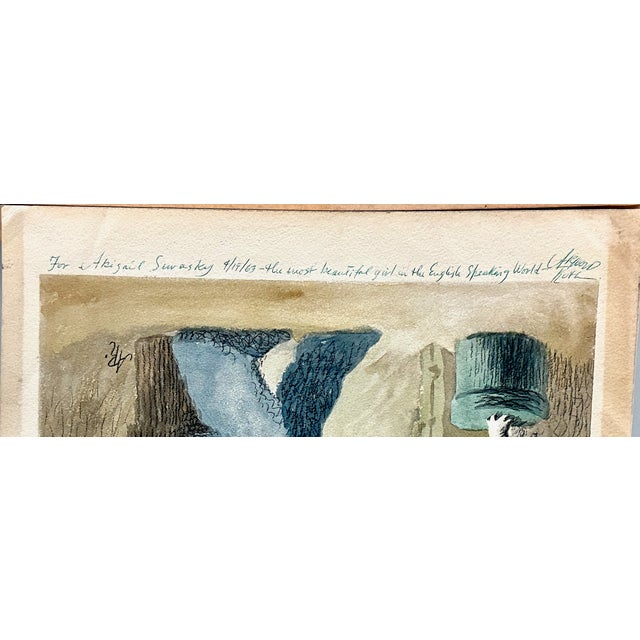 Avocado A Pet and His Owner Cartoon in Watercolor, by Arnold Roth For Sale - Image 8 of 9