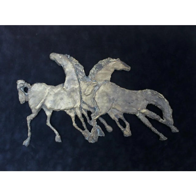 Magdalena Lesniak, Horses, Bronze and Velvet, 2000 For Sale - Image 4 of 6