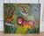 Metal Signed 1986 Henri Filsaimond Haitian Jungle Painting – Lion, Zebra & Giraffe Naïve Folk Art, Framed For Sale - Image 7 of 7