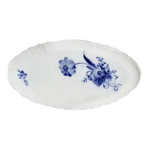 Royal Copenhagen Blue Flowers Curved 9 1/2" Oval Pickle Dish