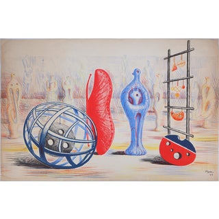 Henry Moore, Sculptural Objects, 1949, Lithograph For Sale