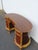 French Early 1900s Kidney Shape Carved Inlaid Writing Desk 6885 For Sale - Image 17 of 18