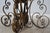 Gold Pietra Dura Style Iron Base Marble Top Table For Sale - Image 8 of 12