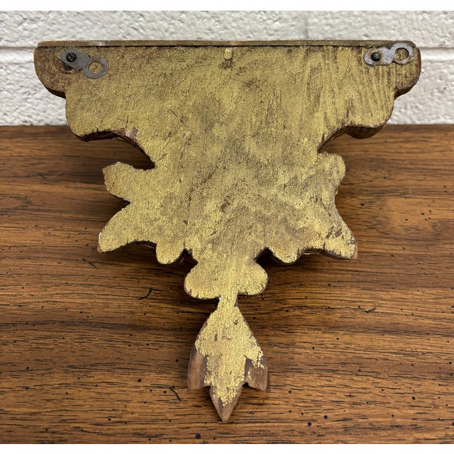Vintage French Art Deco Style Wall Shelf Wall Bracket For Sale In Kansas City - Image 6 of 6