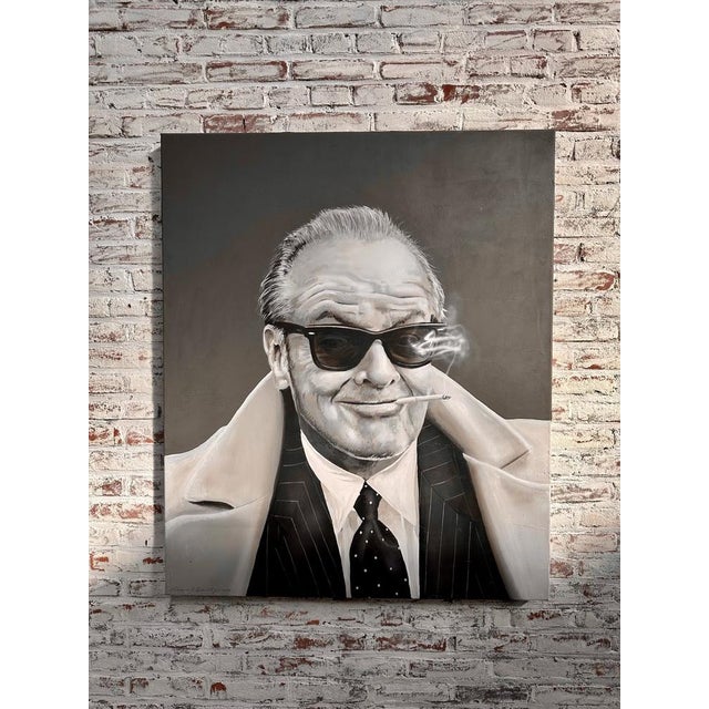 Frank Guitjens, Jack Nicholson, 2017, Oil on Canvas For Sale - Image 7 of 9