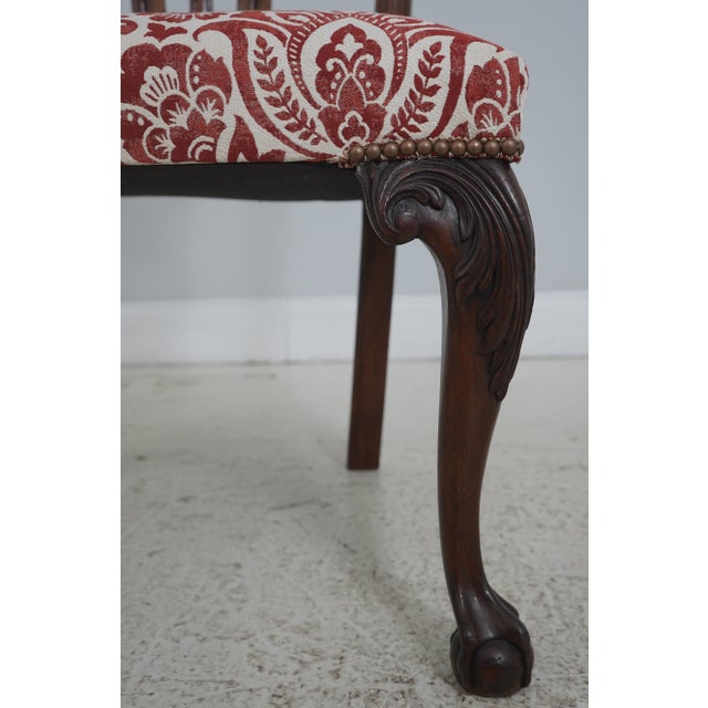 Set of 6 Mahogany Chippendale Style Dining Chairs For Sale - Image 10 of 18