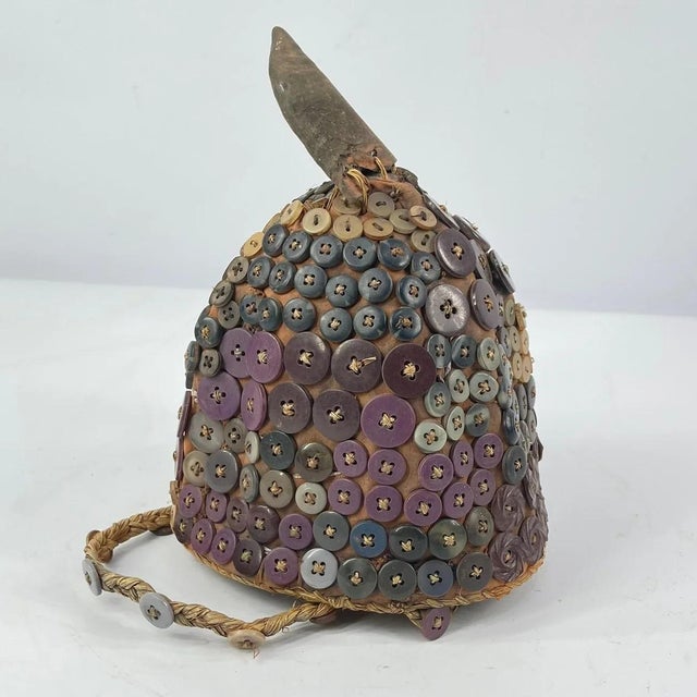 Early 20th Century Lega Bwami Society Hat For Sale - Image 4 of 6