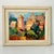 Rustic European 1963 Vintage Impressionist Rustic European Original Oil Painting, ‘Provincial Village’ by Patsy Smith For Sale - Image 3 of 13