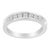 Represent an eternity of love for her by presenting her this charming ring band. This dazzling band is elegantly composed...