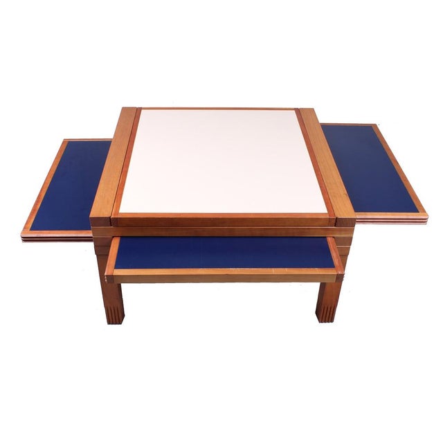 Modular Blue and White Square Hexa Coffee Table by Bernard Vuarnesson for Bellato, 1980s For Sale - Image 17 of 17