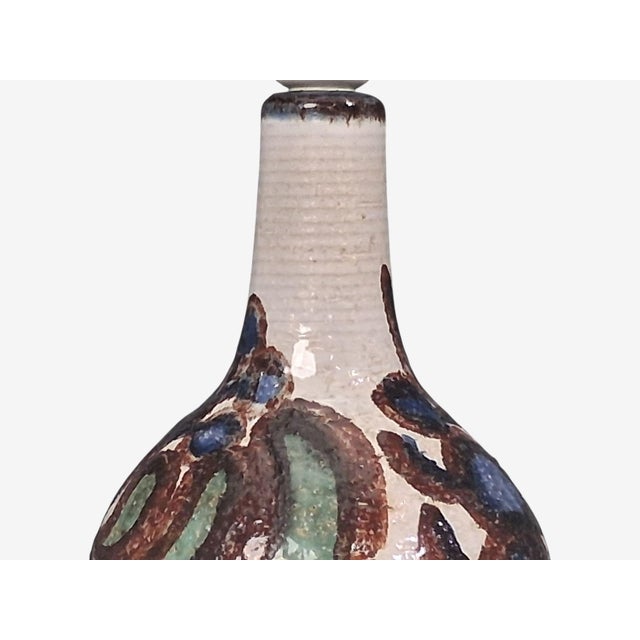 Ceramic 1960s Mid-Century Modern Noomi Backhausen, Table Lamp, Colorful Glazed Stoneware For Sale - Image 7 of 11