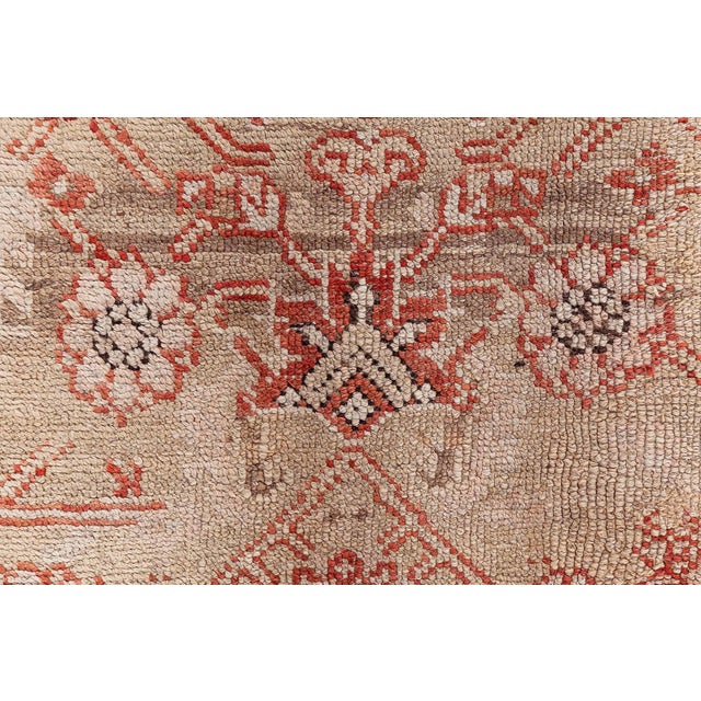 Textile Early 20th Century Turkish Oushak Rug For Sale - Image 7 of 10