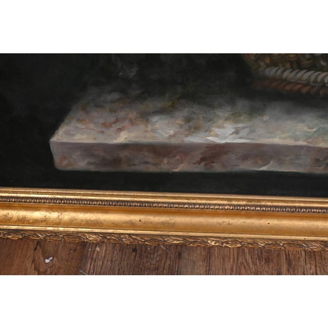 Dutch Artist, Still Life with Floral Spray, Oil Painting, Framed For Sale - Image 14 of 15