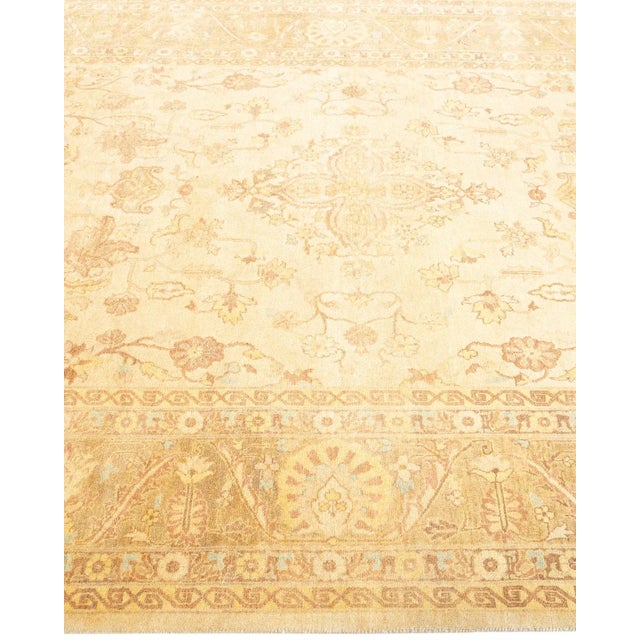 Solo Rugs Mogul, One-of-a-Kind Hand-Knotted Area Rug - Ivory, 6' 1" x 9' 3" For Sale - Image 4 of 8