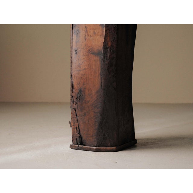 19th Century Primitive Tree Trunk Cabinet in Chestnut, France For Sale - Image 6 of 18