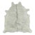 Rug & Kilim’s Contemporary Cowhide Rug With Stripes in Soft White & Gray Tones For Sale