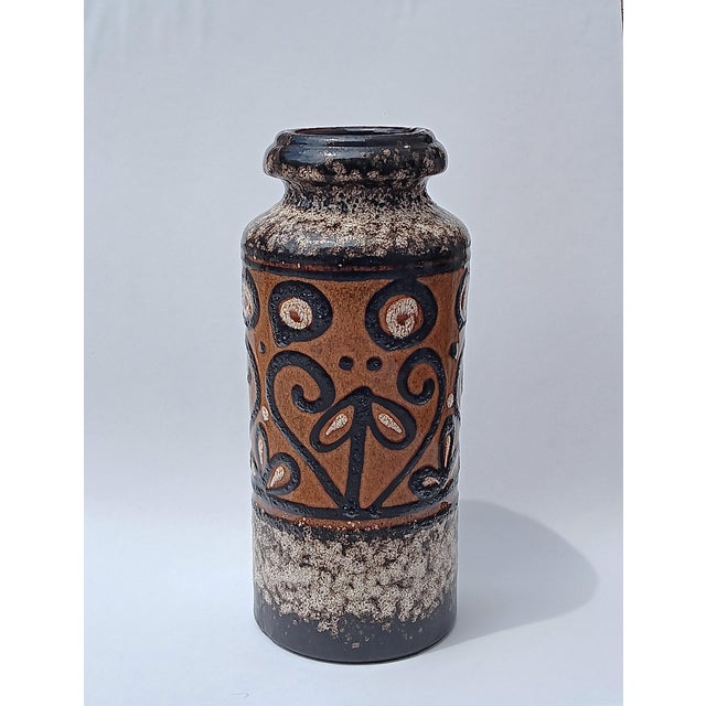Fat Lava Ceramic Vase from Scheurich, 1960s For Sale - Image 6 of 6