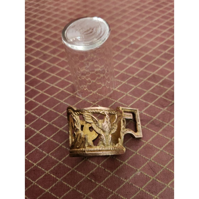Bronze and Crystal Liqueur Service, 19th Century, Set of 7 For Sale - Image 6 of 7