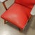 Red Vintage Armchairs in Leatherette and Beech, 1950s For Sale - Image 8 of 12