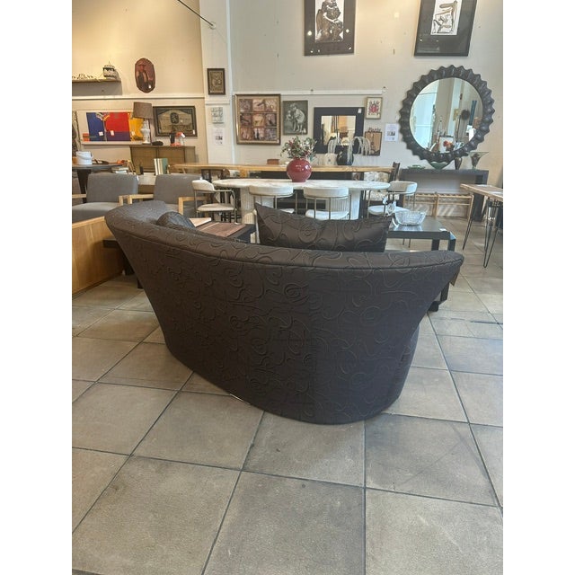 1980s Modern Gallery Pantera Curve Sofa by Lazar Industries For Sale - Image 4 of 8