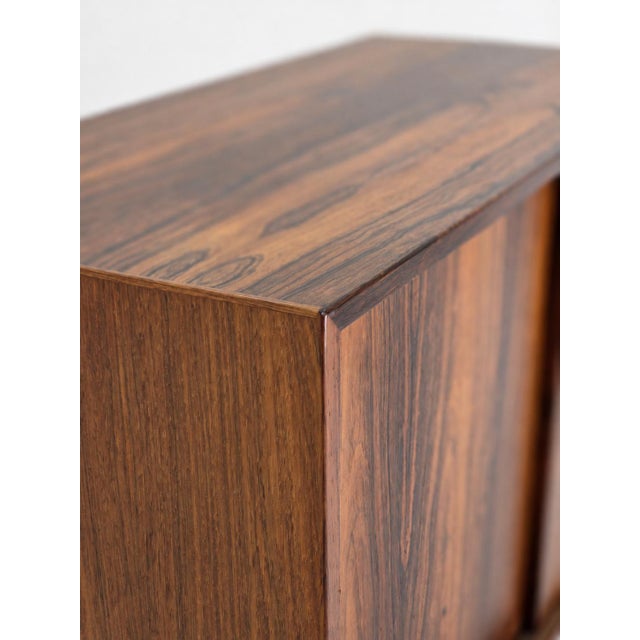 Low Sideboard in Rosewood with Sliding Doors, Denmark, 1960s For Sale - Image 16 of 18